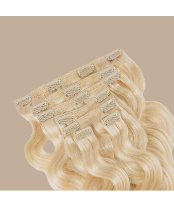 Extensiones Clip Onduladas Rubio Platino Voir les baskets