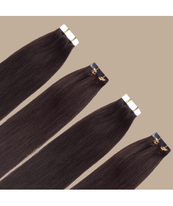 Extensiones adhesivas rígidas Marrón de pas cher