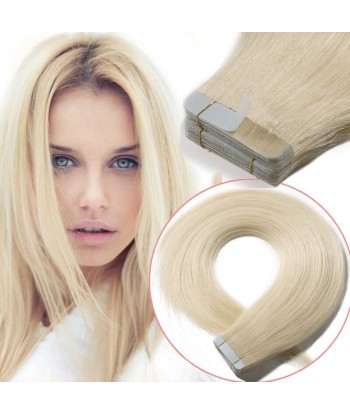 Extensiones adhesivas / Cintas rectas Blond Platinum Comment ça marche