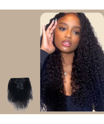 Afro Curly Negro 120g Clip-In Extensiones Kit l'évolution des habitudes 