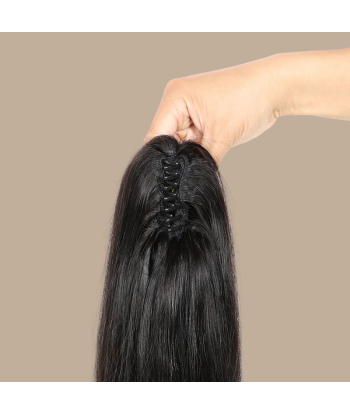 Coleta Castaño Oscuro Natural Clip Remy Hair Straight la livraison gratuite