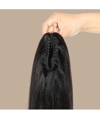 Coleta Castaño Oscuro Natural Clip Pelo Remy Yaki Liso vente chaude votre 