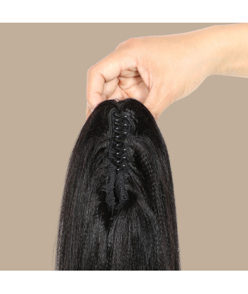 Coleta Castaño Oscuro Natural Clip Pelo Remy Yaki Liso vente chaude votre 