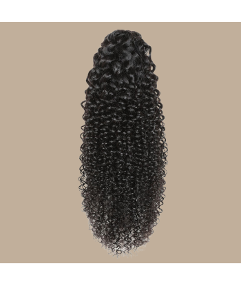 Cola de caballo pelo rizado rizado con clip natural castaño oscuro Comparez et commandez 