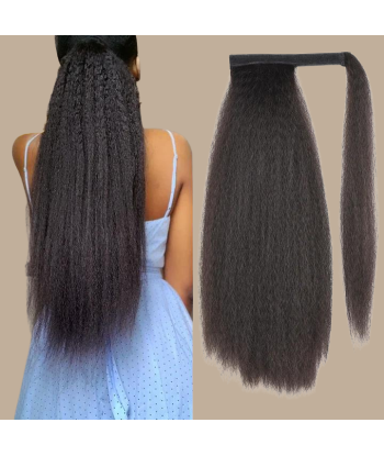 Ponytail Cinta Mágica Castaño Oscuro Pelo Remy Kinky Straight de l' environnement