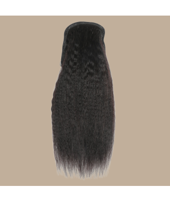 Coleta Pelo Remy A Cordon Castaño Oscuro Kinky Straight pas cher chine