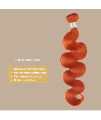 Tissage Cheveux Vierge Cabello Humano Body Wave 7A Ginger 350 100 Gr paiement sécurisé