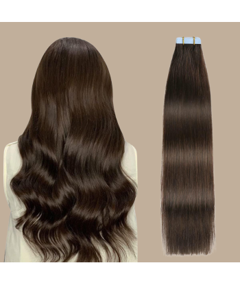 Extensiones adhesivas / cintas lisas Premium Russian Hair 4 brillant des détails fins