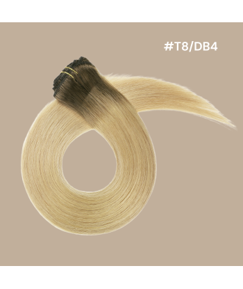 Extensión a Clips Premium Russian Hair T8/DB4 brillant des détails fins