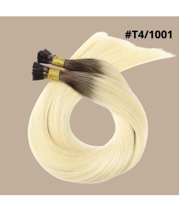 50 Extensiones de Queratina Lisas Premium con Punta en I T4/1001 soldes