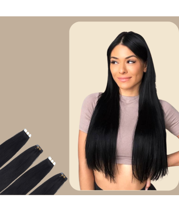 Steife Haftende Extensions Schwarz votre