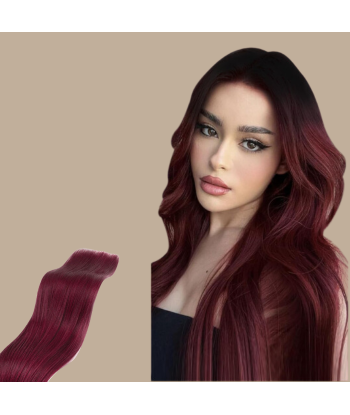 Clip Extension Straight Ombre Dunkelbraun 99J Mono Maxi Volume Band JUSQU'A -70%! 