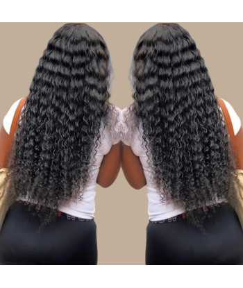 Haarglättung Jungfräuliches Haar Human Hair Deep Wave 7A Dunkelbraun 1B 100 Gr solde