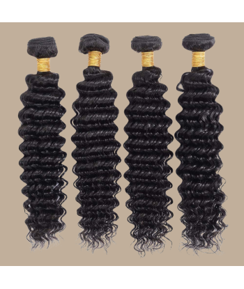 Haarglättung Jungfräuliches Haar Human Hair Deep Wave 7A Dunkelbraun 1B 100 Gr solde