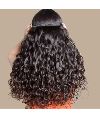 Haarglättung Jungfräuliches Haar Human Hair Water Wave 7A Dunkelbraun 1B 100 Gr pas chere