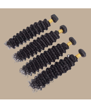 Haarglättung Jungfräuliches Haar Human Hair Deep Wave 7A Dunkelbraun 1B 100 Gr solde