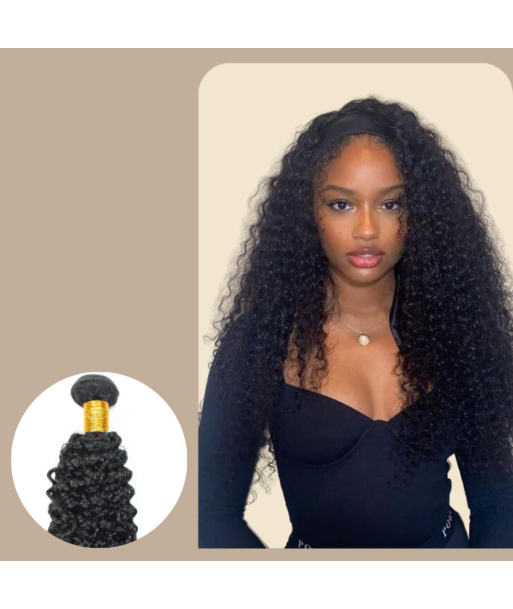 Haarglättung Jungfräuliches Haar Human Hair Kinky Curly 7A Dunkelbraun 1B 100 Gr basket pas cher