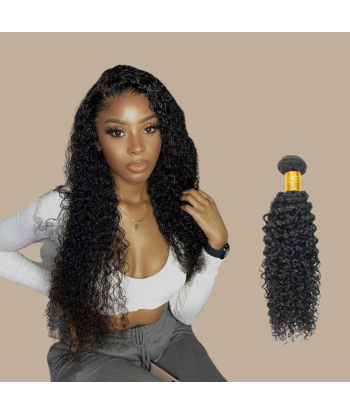 Haarglättung Jungfräuliches Haar Human Hair Kinky Curly 7A Dunkelbraun 1B 100 Gr basket pas cher