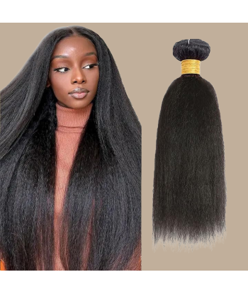 Weben Jungfräuliches Haar Human Hair Yaki Straight 7A Dunkelbraun 1B 100 Gr plus qu'un jeu 