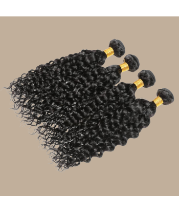 Haarglättung Jungfräuliches Haar Human Hair Kinky Curly 7A Dunkelbraun 1B 100 Gr basket pas cher