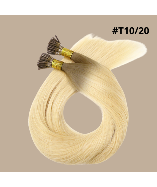 50 Premium Keratin Extensions mit gerader I-Spitze T10/20 À commander