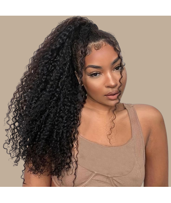 Rabo de cavalo Castanho Escuro Magic Ribbon Cabelo Remy Kinky Curly sélection de produits