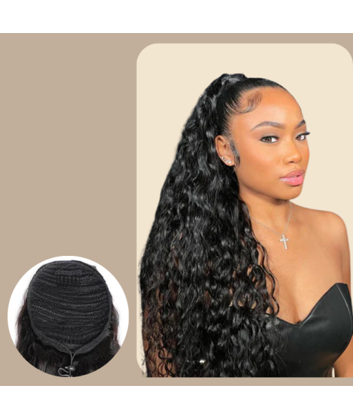 Rabo de cavalo castanho-escuro A Cordon Remy Hair Water Wave commande en ligne