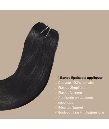 Black Straight Clip Extension Mono Maxime Volume les muscles