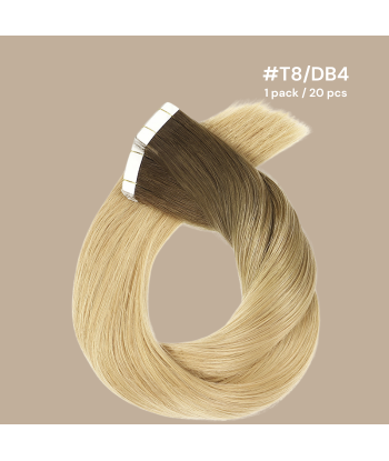 Premium Russian Hair Tape Extensions / tapes stive T8/DB4 le concept de la Pate a emporter 