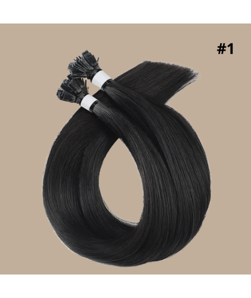 100 Keratin Extensions Rett Premium med Flat Tupp 1 hantent personnes