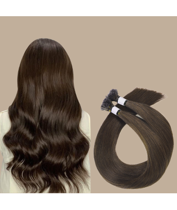 100 Premium Keratin Extensions Rett med Flat Tupp 4 pas cher 