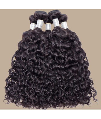 Tissage Cheveux Vierge Cabelo Humano Water Wave 7A Brun Foncé 1B 100 Gr hantent personnes