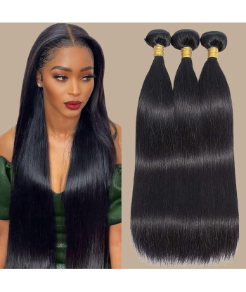 Weben Jungfräuliches Haar Human Hair Straight 7A Dunkelbraun 1B 100 Gr en ligne des produits 