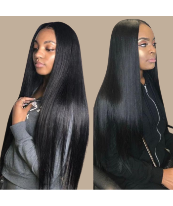 Weben Jungfräuliches Haar Human Hair Straight 7A Dunkelbraun 1B 100 Gr en ligne des produits 