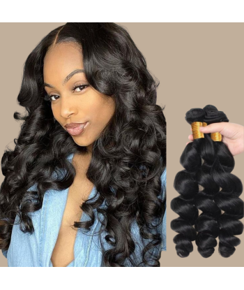 Haarglättung Jungfräuliches Haar Human Hair Loose Wave 7A Dunkelbraun 1B 100 Gr ouvre sa boutique