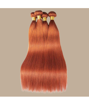 Weben Jungfräuliches Haar Human Hair Straight 7A Ginger 350 100 Gr vente chaude votre 