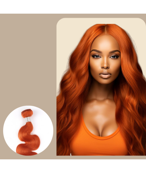 Weben Jungfräuliches Haar Human Hair Body Wave 7A Ginger 350 100 Gr Découvrez la collection