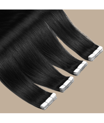 Extensões Adesivas / tapes lisos Premium Russian Hair 1B est présent 