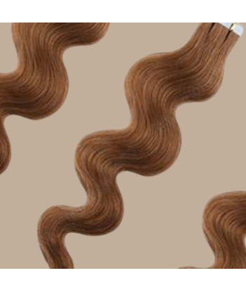 Extensões adesivas Wavy Hazelnut Véritable concentré