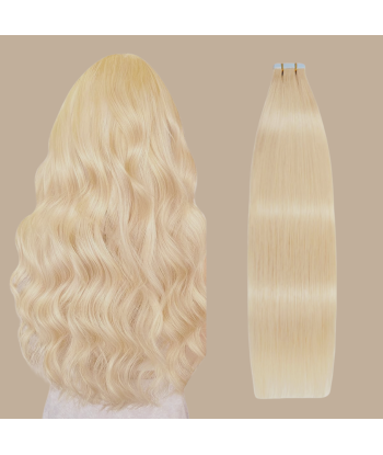 Extensões Adesivas / fitas lisas Cabelo Russo Premium 24 Par le système avancé 