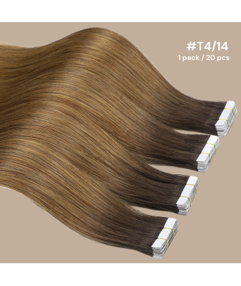 Extensões Adesivas / tapes lisas Premium Russian Hair T4/14 Vous souhaitez 