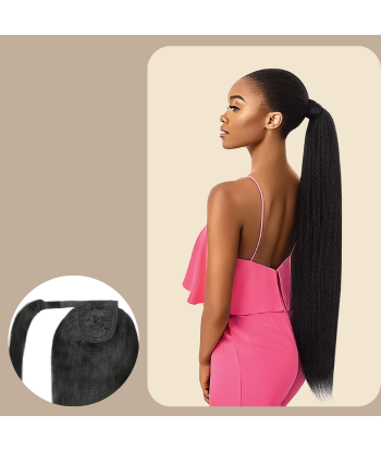 Pferdeschwanz Ponytail Dunkelbraun Zauberband Remy Hair Yaki Straight Jusqu'à 80% De Réduction