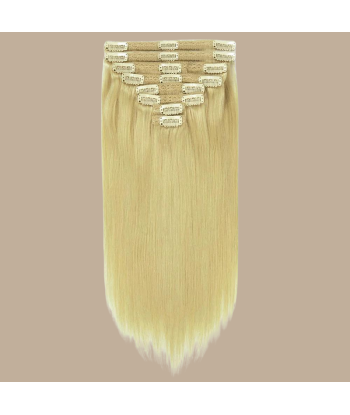 Blond platinum blond klipputvidelsessett destockage