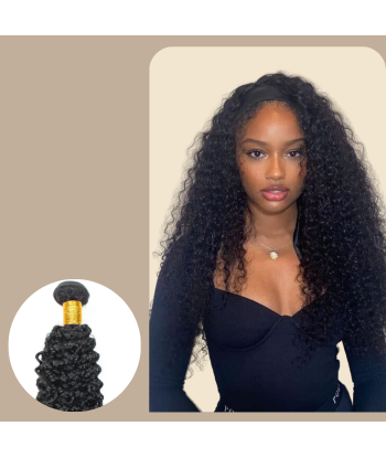 Vävning Virgin Hair Human Hair Kinky Curly 7A Mörkbrun 1B 100 Gr sur le site 