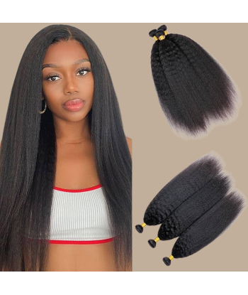 Vävning Virgin Human Hair Yaki Straight 7A Mörkbrun 1B 100 Gr 50% de réduction en Octobre 2024