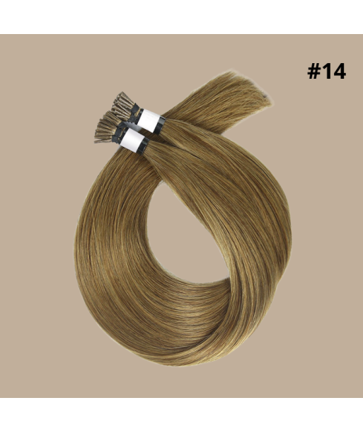 50 Premium Keratin Extensions Rak med I-Spets 14 destockage