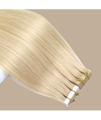 Zelfklevende extensions / Blond Platinum straight tapes votre