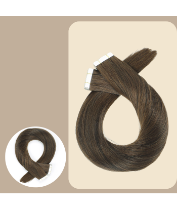 Premium Russische Hair 8 stijve plakstrips / tapes la colonne vertébrale