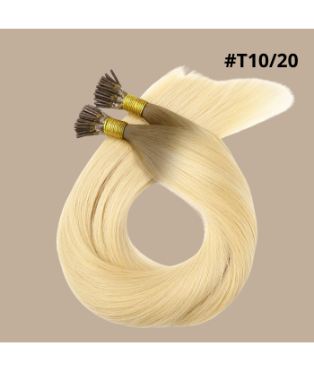 50 Premium Steil Keratine Extensions met I-tip T10/20 rembourrage situé sous