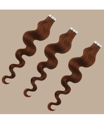 Extensiones adhesivas onduladas de chocolate soldes